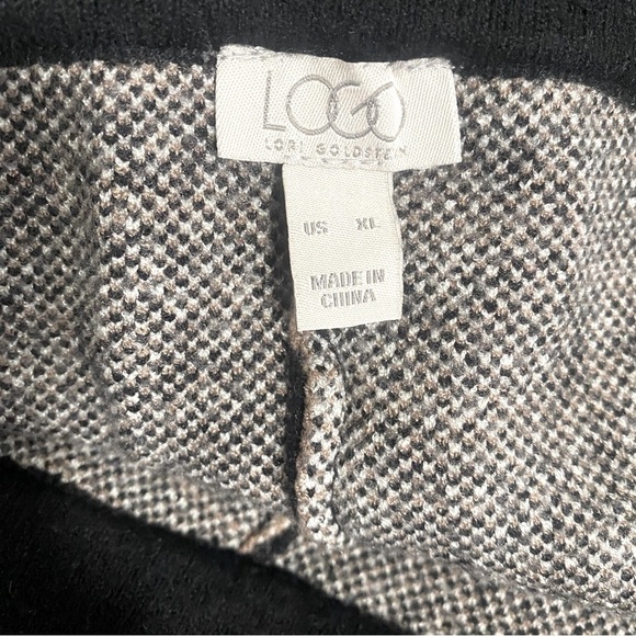 LOGO by Lori Goldstein Naomi Knit Leopard Print Wide Leg Pull-On Pants XL Soft - Picture 6 of 9